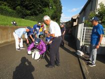 １０月７日（水）の第２回軽可搬ポンプ操法訓練