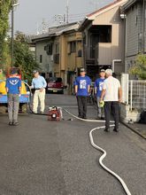 １０月１３日（火）第３回目の軽可搬ポンプ操法訓練