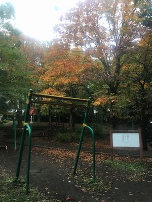 三宝寺池の豊島屋横の公園