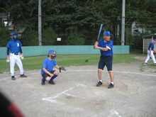 池渕町会ソフトボール部の練習