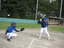池渕町会ソフトボール部の練習