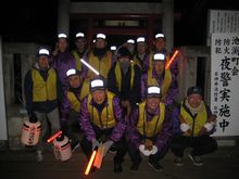 今年最後の石神井町池渕町会の行事になる防災会夜警