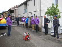 第３回目の軽可搬ポンプ操法訓練（実質４回目）