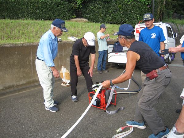 さあ！令和７年度の軽可搬ポンプ操法訓練開始！！