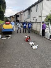 １０月１３日（火）第３回目の軽可搬ポンプ操法訓練