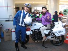 パトカーや白バイの乗車体験