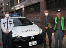 石神井警察署で青パトに乗車