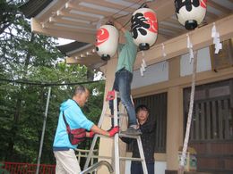 稲荷諏訪合神社のお祭りが始まりました。