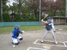 ４月９日のソフトボール部練習試合は緊迫の展開