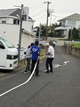 １０月１３日（火）第３回目の軽可搬ポンプ操法訓練
